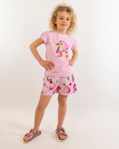 Shorts in tessuto con frutta MAYORAL