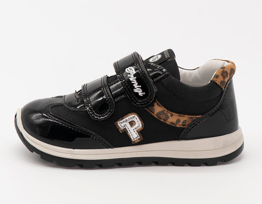 Scarpe con inserti in vernice ed animalier PRIMIGI