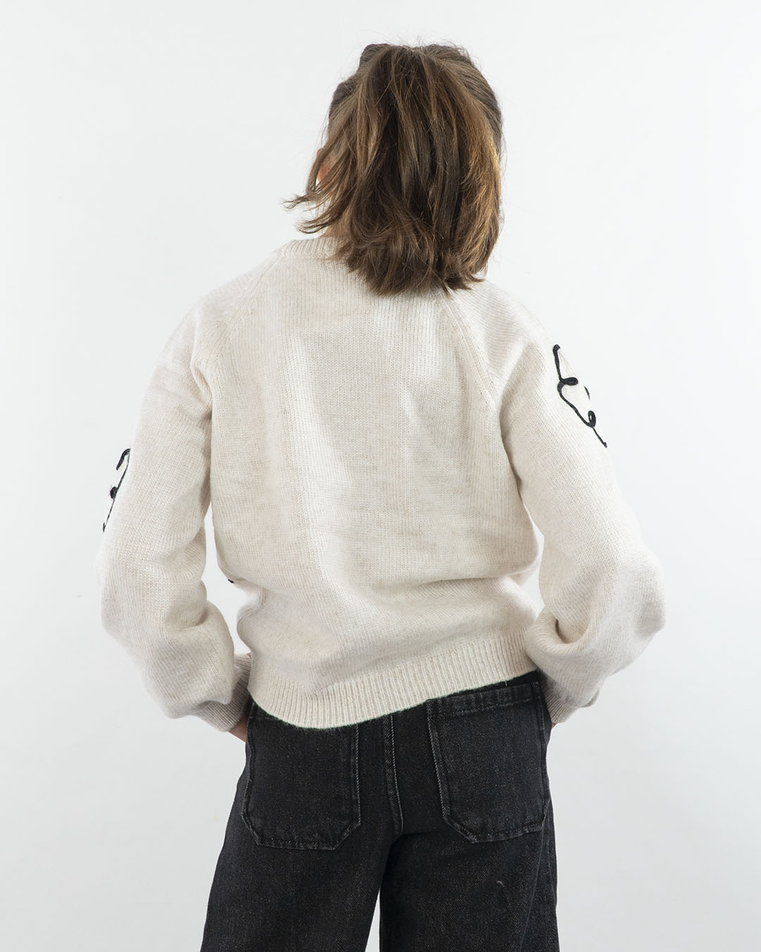 Maglione con fiori applicati MAYORAL