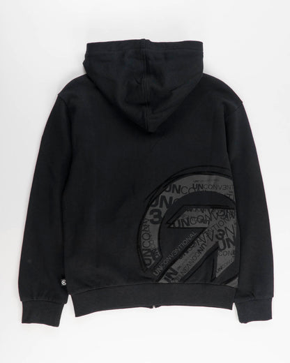 Felpa aperta a peso medio con stampa dietro MELBY