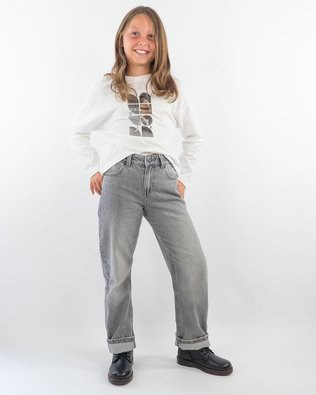 Jeans morbido con effetto slavato MAYORAL