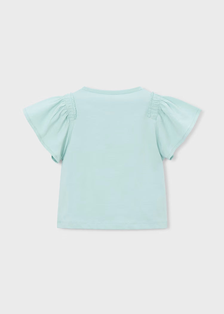 T-shirt con fiore in tulle art.3004-62 MAYORAL