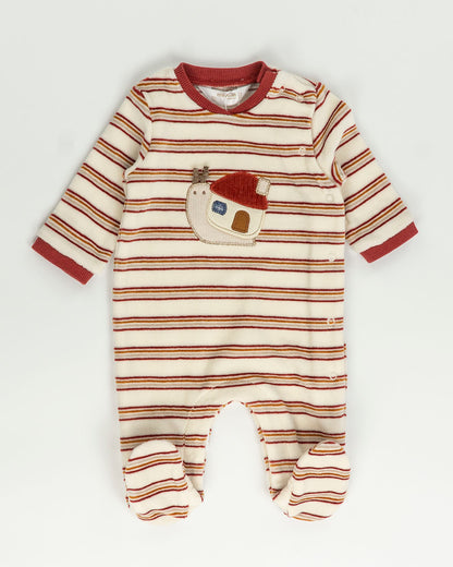 Tutina in ciniglia rigata con lumaca MAYORAL