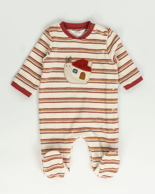 Tutina in ciniglia rigata con lumaca MAYORAL