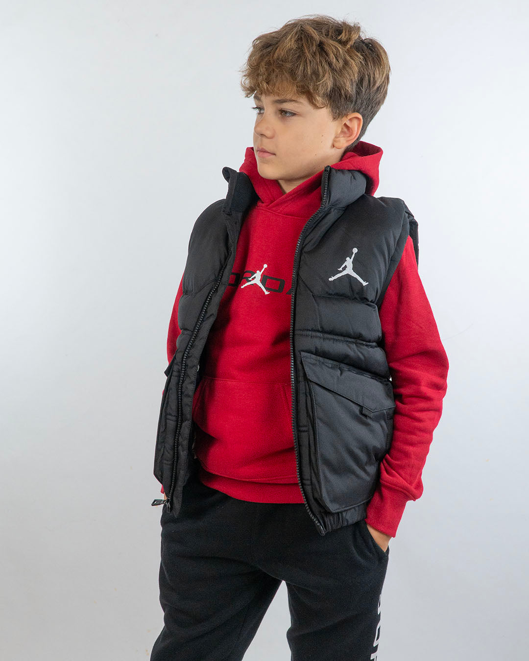 Gilet smanicato imbottito con tasche JORDAN