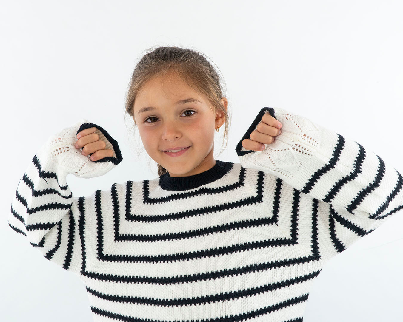 Completo in tricot a righe con pantalone  MAYORAL