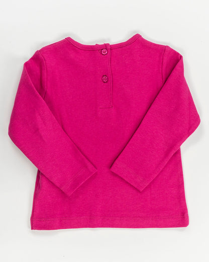 T-shirt manica lunga con cuori in lurex I DO