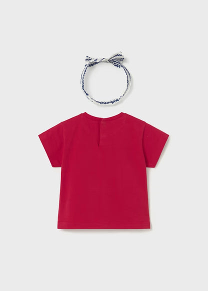 T-shirt rossa + fascetta art.1081-10 MAYORAL