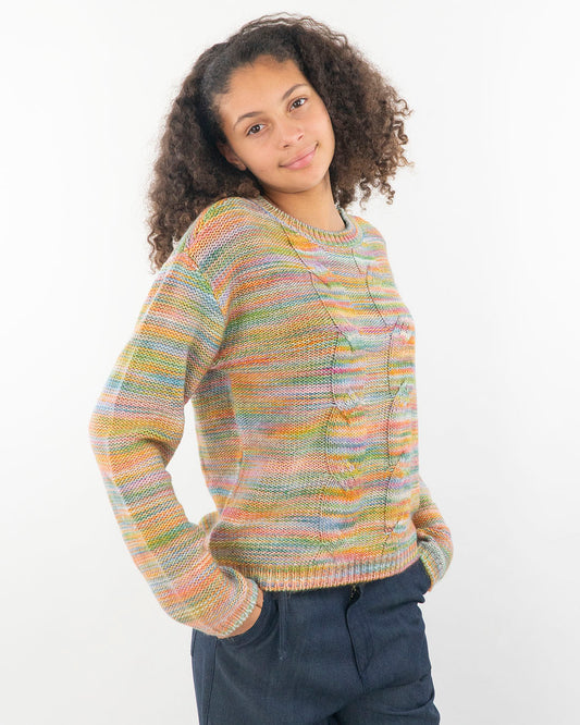 Maglioncino multicolor con trecce KOCCA