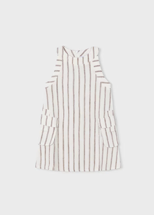 Abito in misto lino rigato art.3929-24 MAYORAL