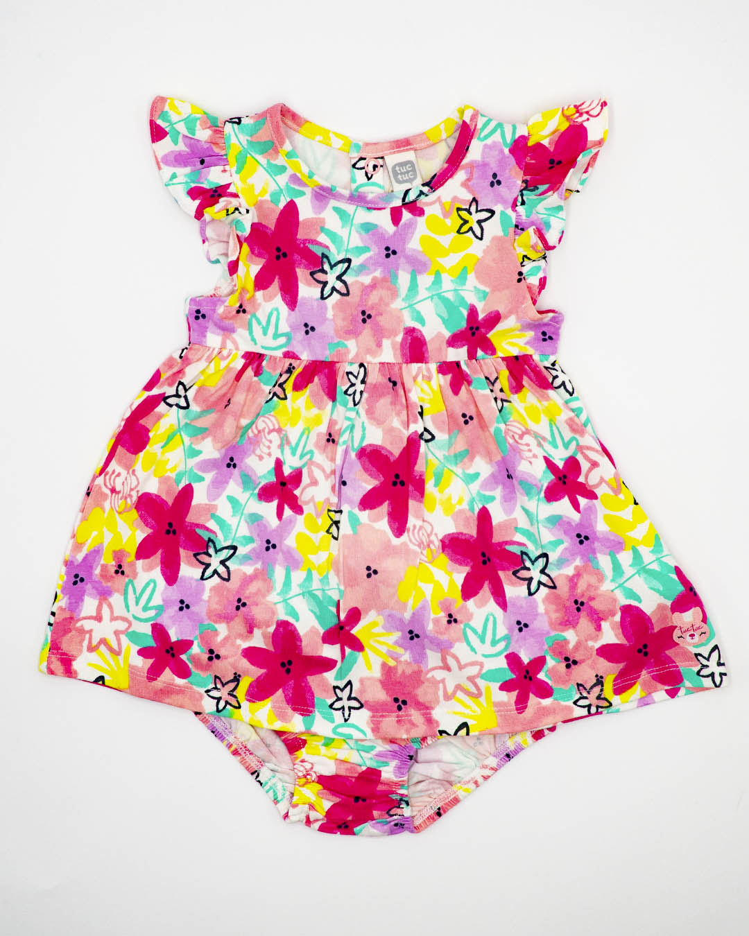 Abito smanicato+culotte