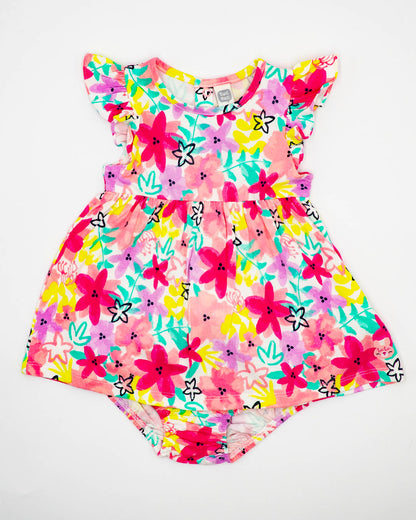 Abito smanicato+culotte