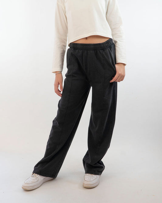 Pantaloni felpati a gamba larga I DO