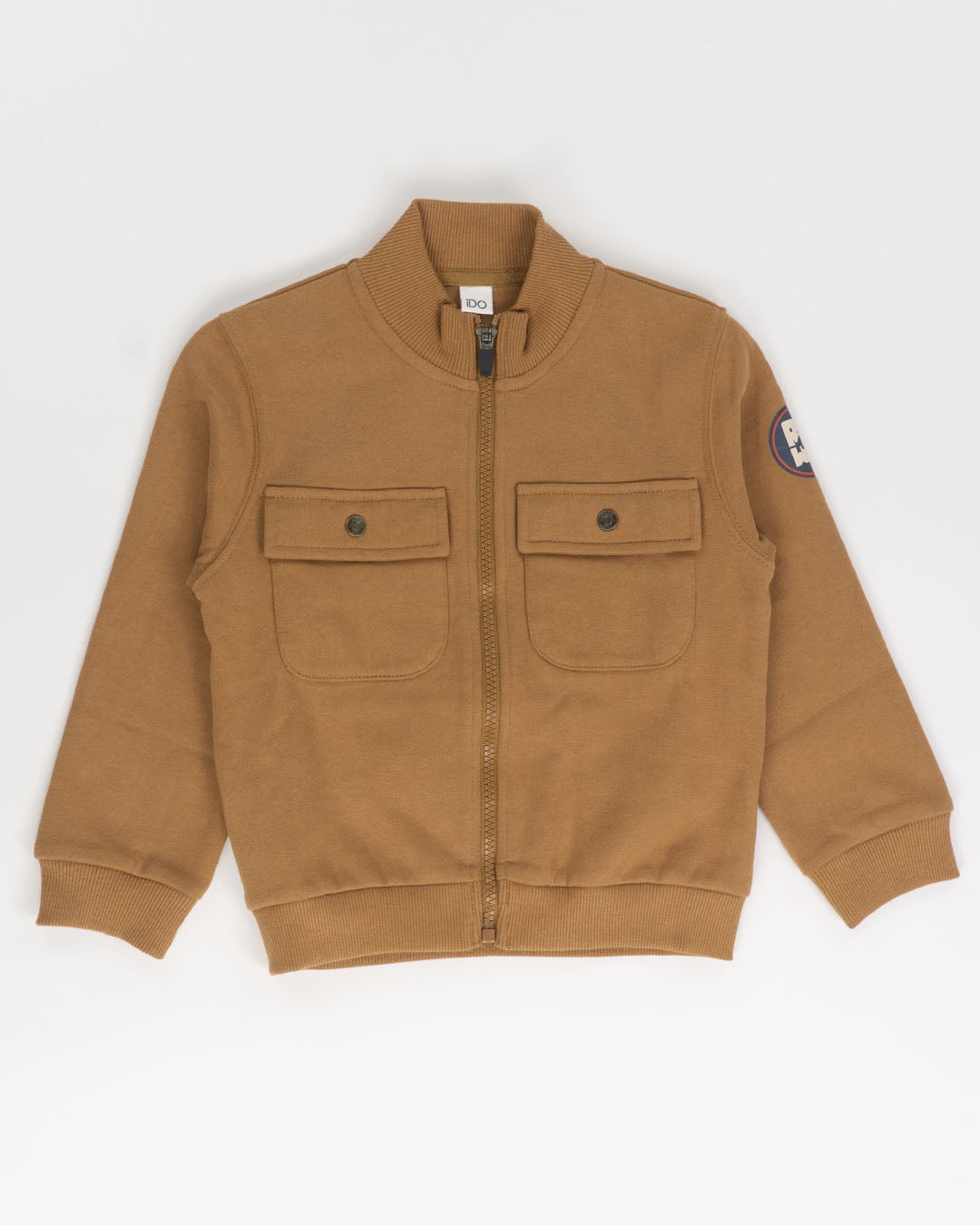 Felpa con zip e tasche felpata I DO