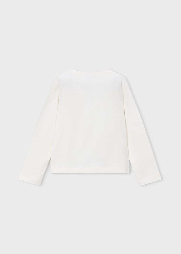 T-shirt con fiore in ciniglia art.178-052 MAYORAL