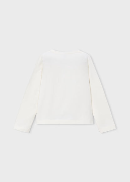 T-shirt con fiore in ciniglia art.178-052 MAYORAL