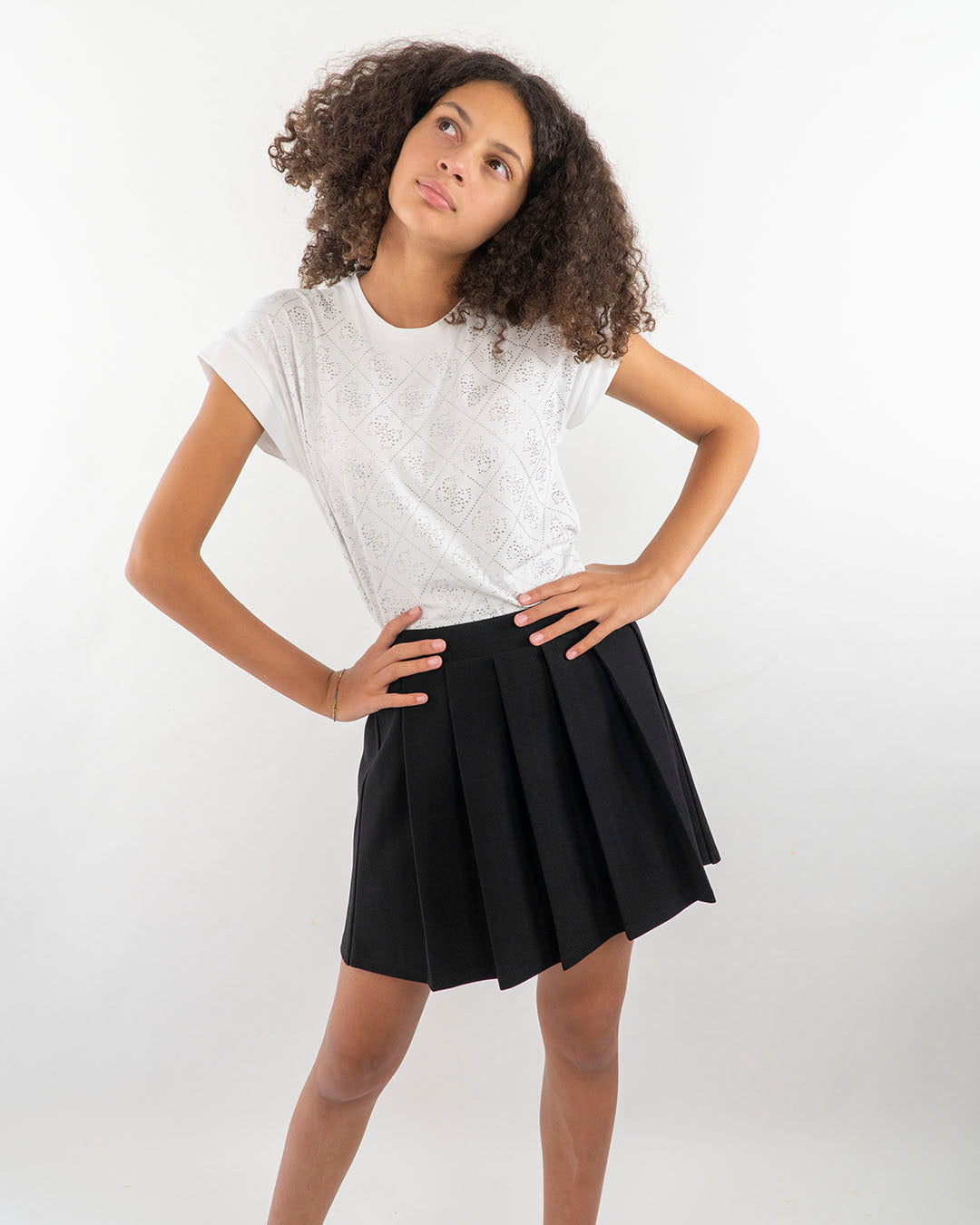 Gonna a pieghe con shorts sottogonna GUESS