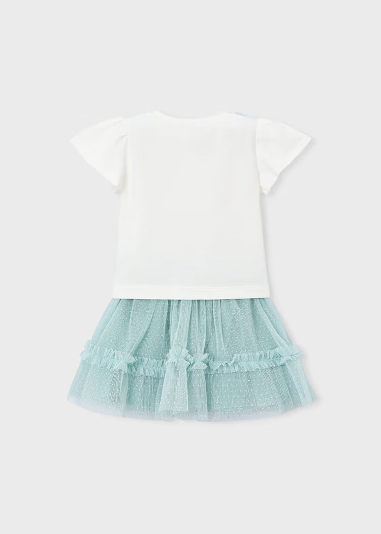 Completo con gonna in tulle art.3946-80 MAYORAL