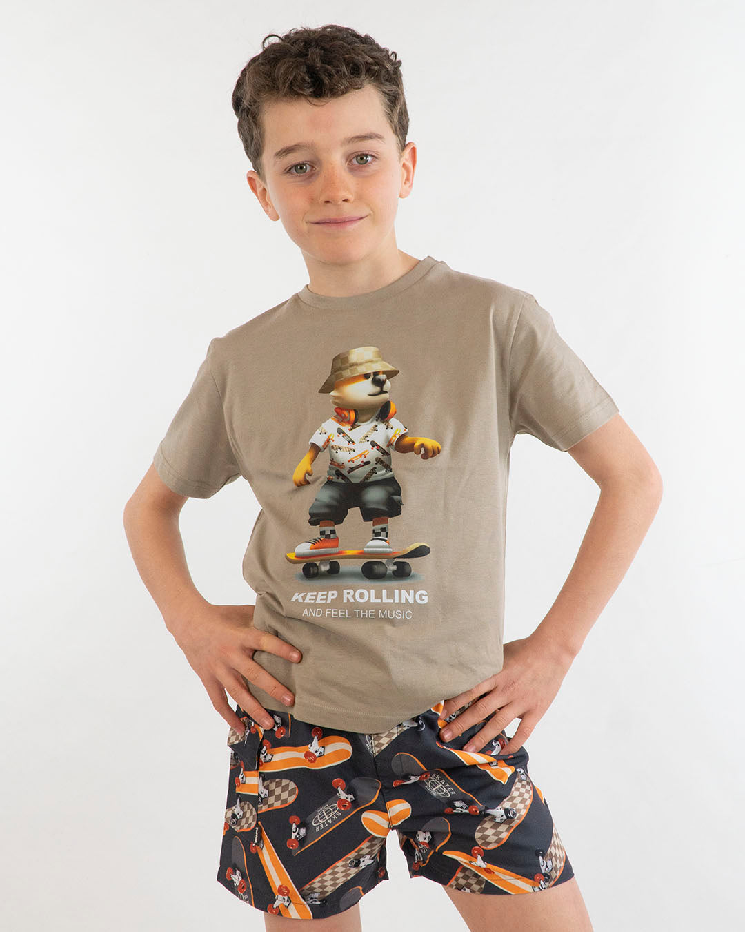 Costume a bermuda con skateboard MAYORAL