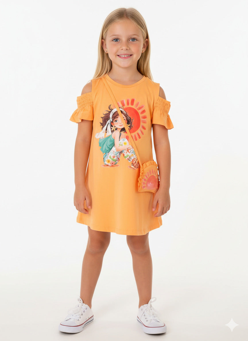 Abito con oblò e borsetta art.3941-10 MAYORAL