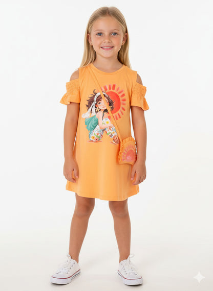 Abito con oblò e borsetta art.3941-10 MAYORAL