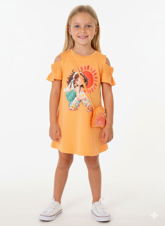 Abito con oblò e borsetta art.3941-10 MAYORAL