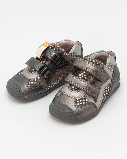 Scarpe primipassi in pelle a stelle BIOMECANICS