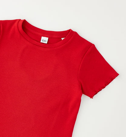 T-shirt basica a costine art.4G718-2256 I DO