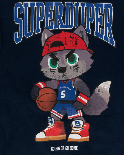 Tuta 2 pz. felpata con giocatore di basket I DO