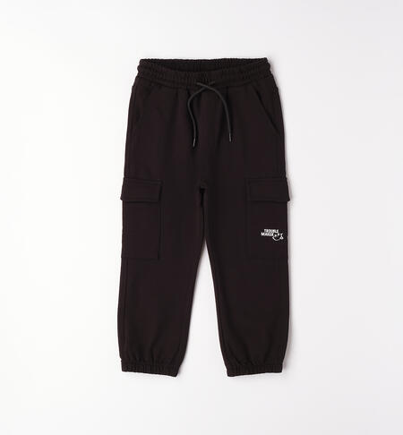 Pantaloni cargo in cotone con elastico I DO