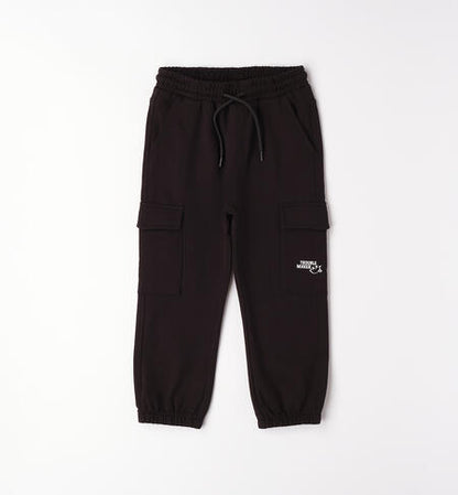 Pantaloni cargo in cotone con elastico I DO