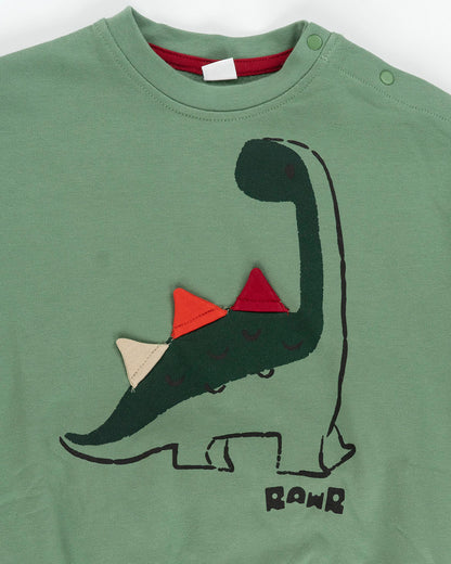 Tuta oversize con dinosauro e panta cargo I DO