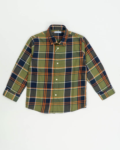 Camicia manica lunga quadri