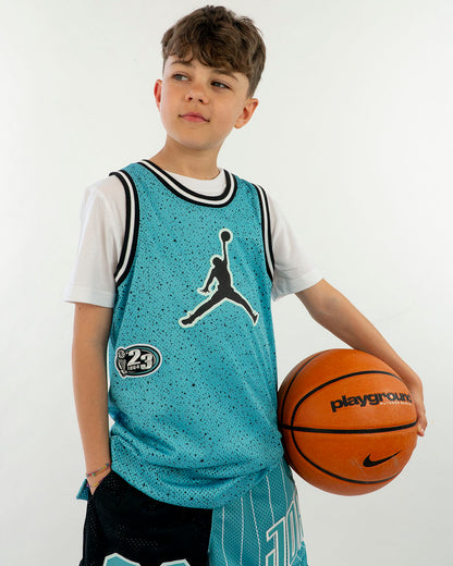 Canotta tipo basket con fantasia a puntini JORDAN