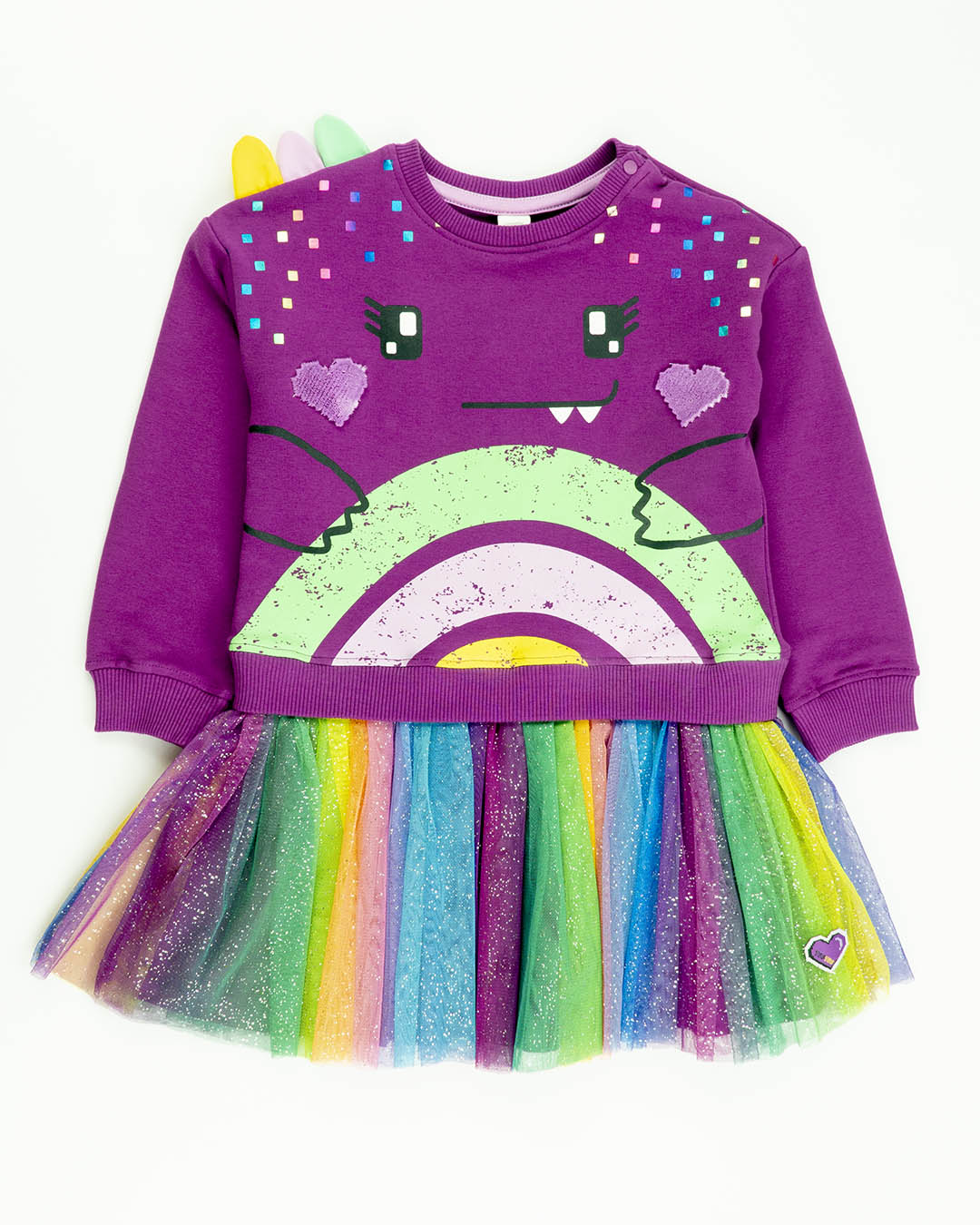 Abito in felpa e tulle Tuc Tuc