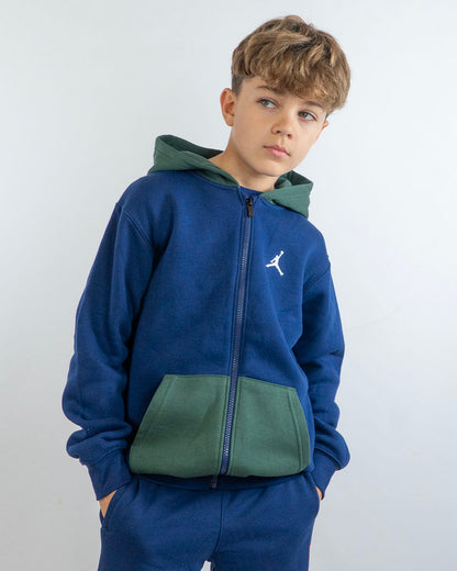 Felpa bicolor aperta e felpata JORDAN