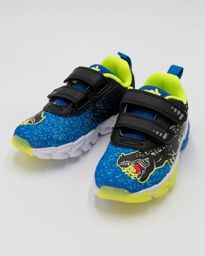 Scarpe in tessuto con luci e strappi