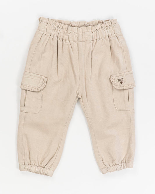 Pantaloni cargo in velluto rigato foderati I DO