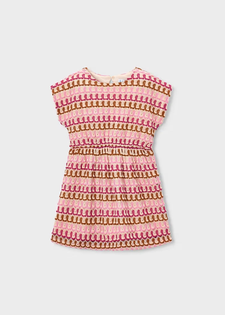 Abito effetto crochet art.3930-61 MAYORAL