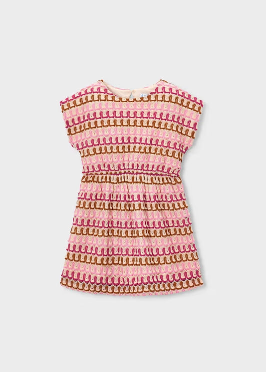 Abito effetto crochet art.3930-61 MAYORAL
