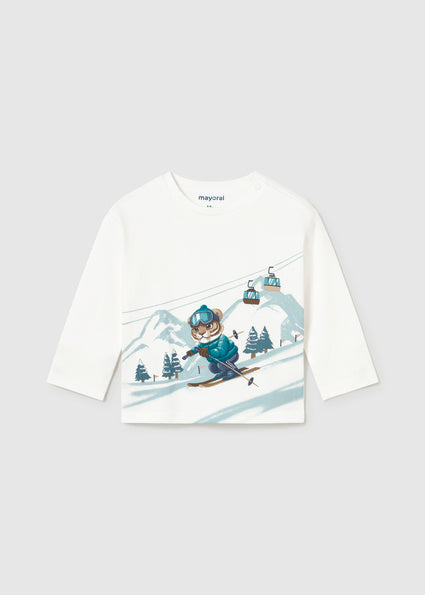 T-shirt con sciatore art.2.017-018 MAYORAL