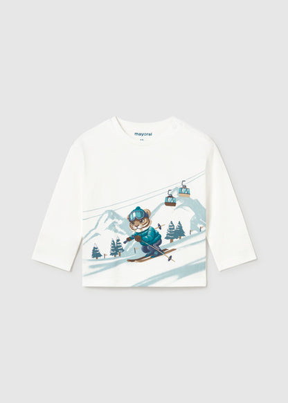 T-shirt con sciatore art.2.017-018 MAYORAL