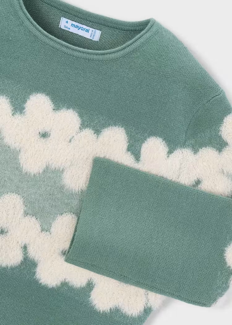 Maglione con fiori in pelo art.4.317-042 MAYORAL