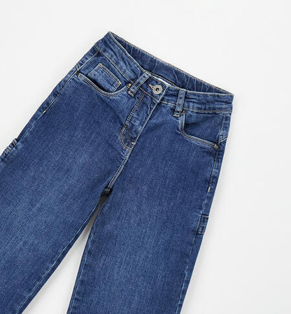 Jeans con maxi risvolto art.4G734-7044 I DO