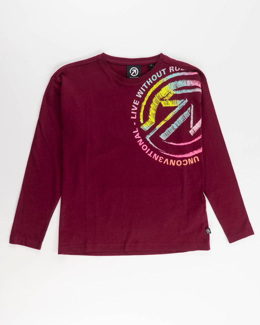 T-shirt manica lunga con stampa colorata MELBY