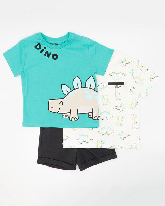 Completo 3 pezzi con dinosauri MAYORAL