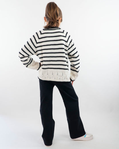 Completo in tricot a righe con pantalone  MAYORAL