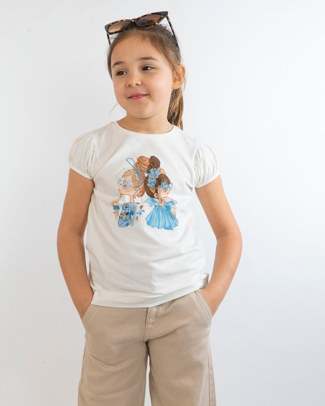 T-shirt manica corta con bimbe chic MAYORAL