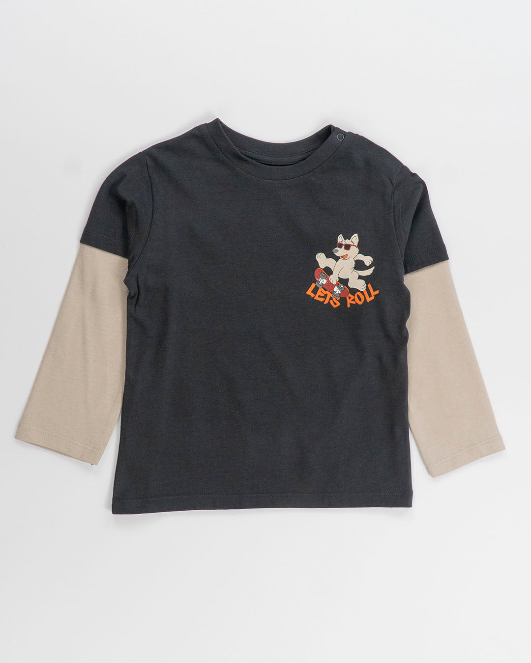 T-shirt manica lunga con cani skater MAYORAL