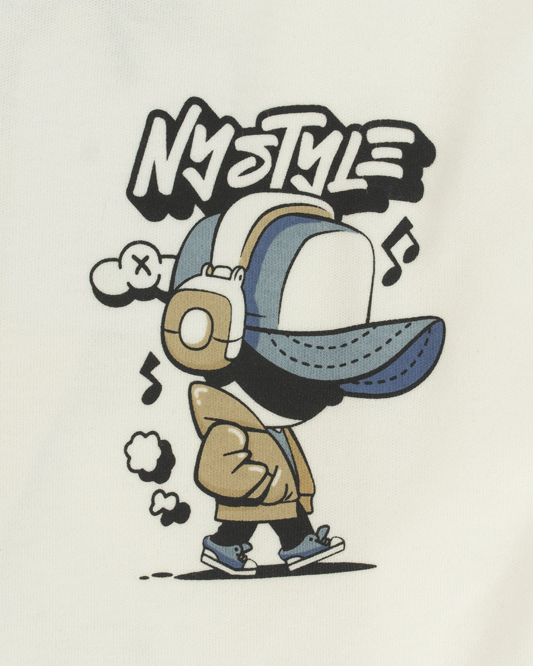 T-shirt manica lunga con bimbo con cuffie I DO